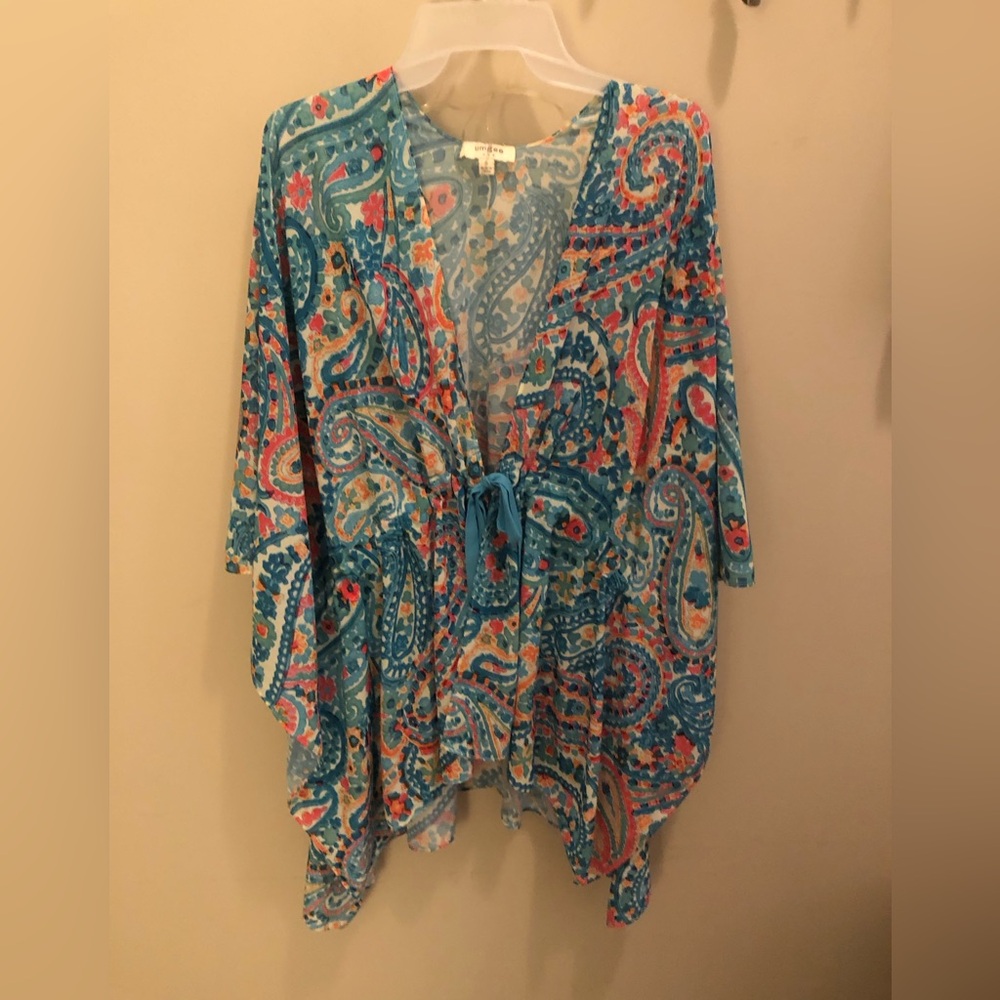 Umgee multi colored duster jacket